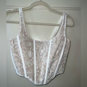 NWT With Jean corset top